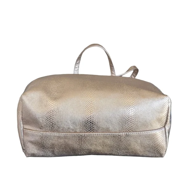 Vince Camuto Rose Gold Animal Print Tote Bag Shimmer - Picture 2 of 8